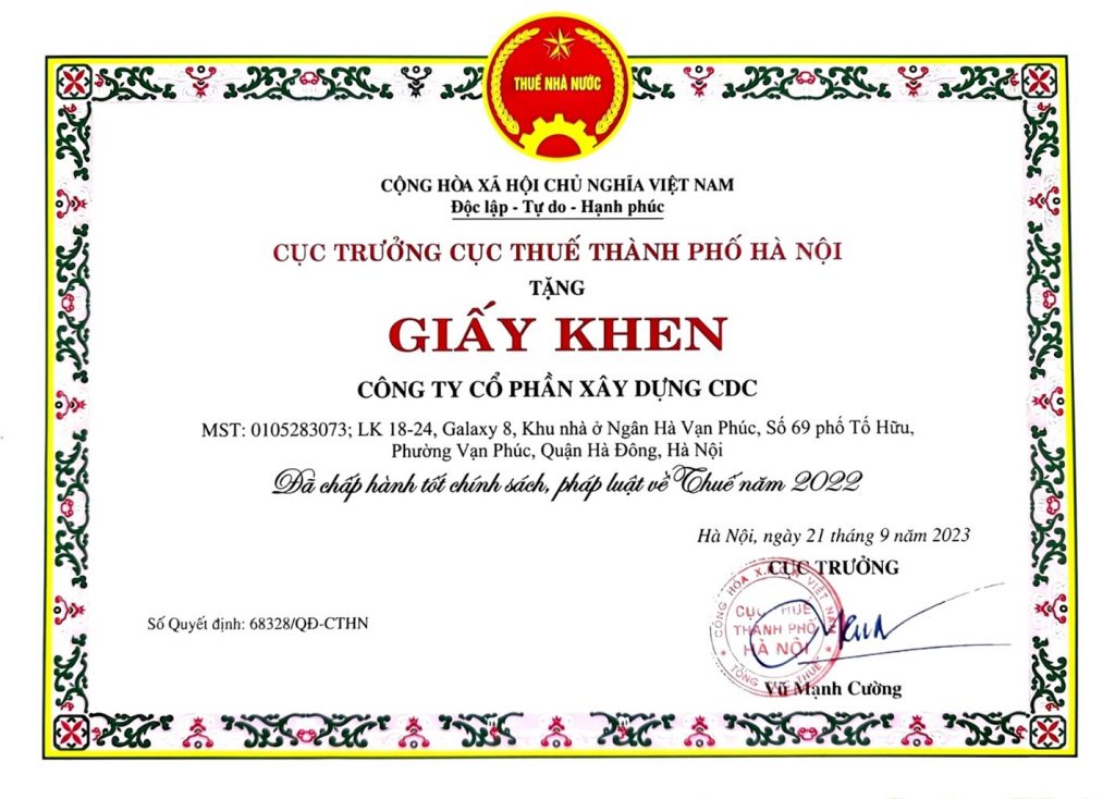 Giấy khen 